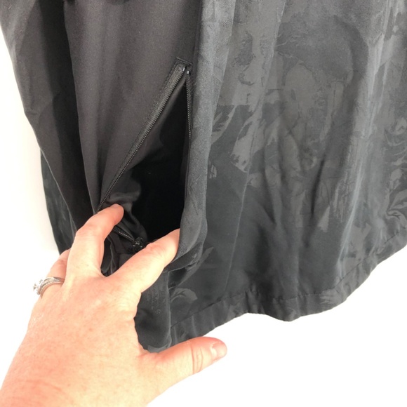 Adidas Womens Pullover Half Zip Track Jacket Size Small Black Shell Hoodie - Picture 4 of 16